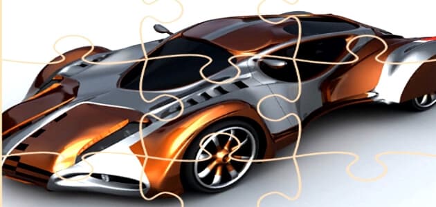 Futuristic cars puzzle