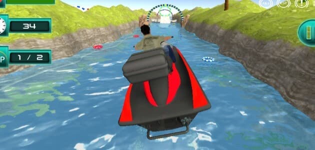 Jetsky Power Boat Stunts Water Racing Game