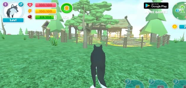 Волк против Тигра - Симулятор Дикие Животные 3Д
