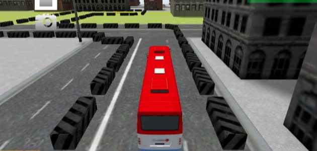 Parcheggio dell'autobus in 3D