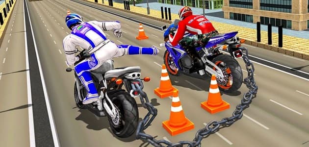 Цеповые гонки на мотоцикле 3D