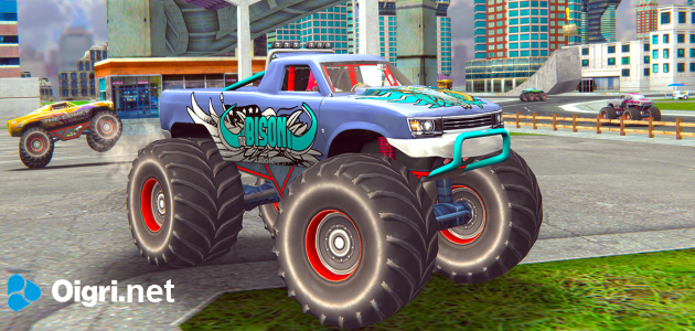 Monster truck stunts free jeep racing games