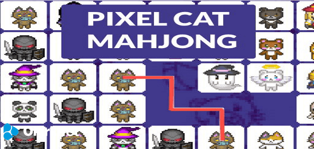Pixel cat mahjong