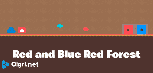 Red and blue red forest